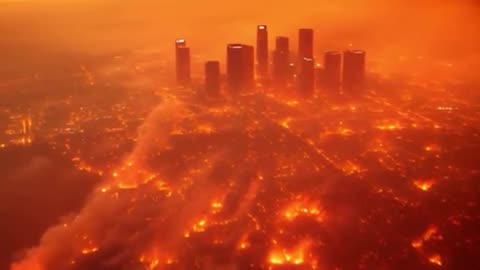 there was a big fire in los angeles