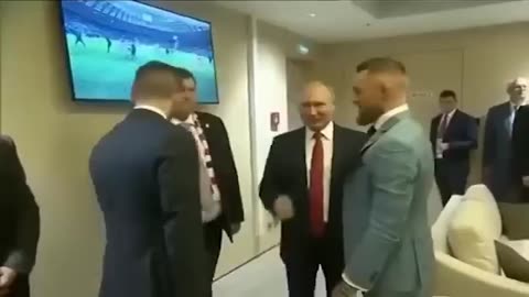 Conor McGregor meets Vladimir Putin at 2018 World Cup Final