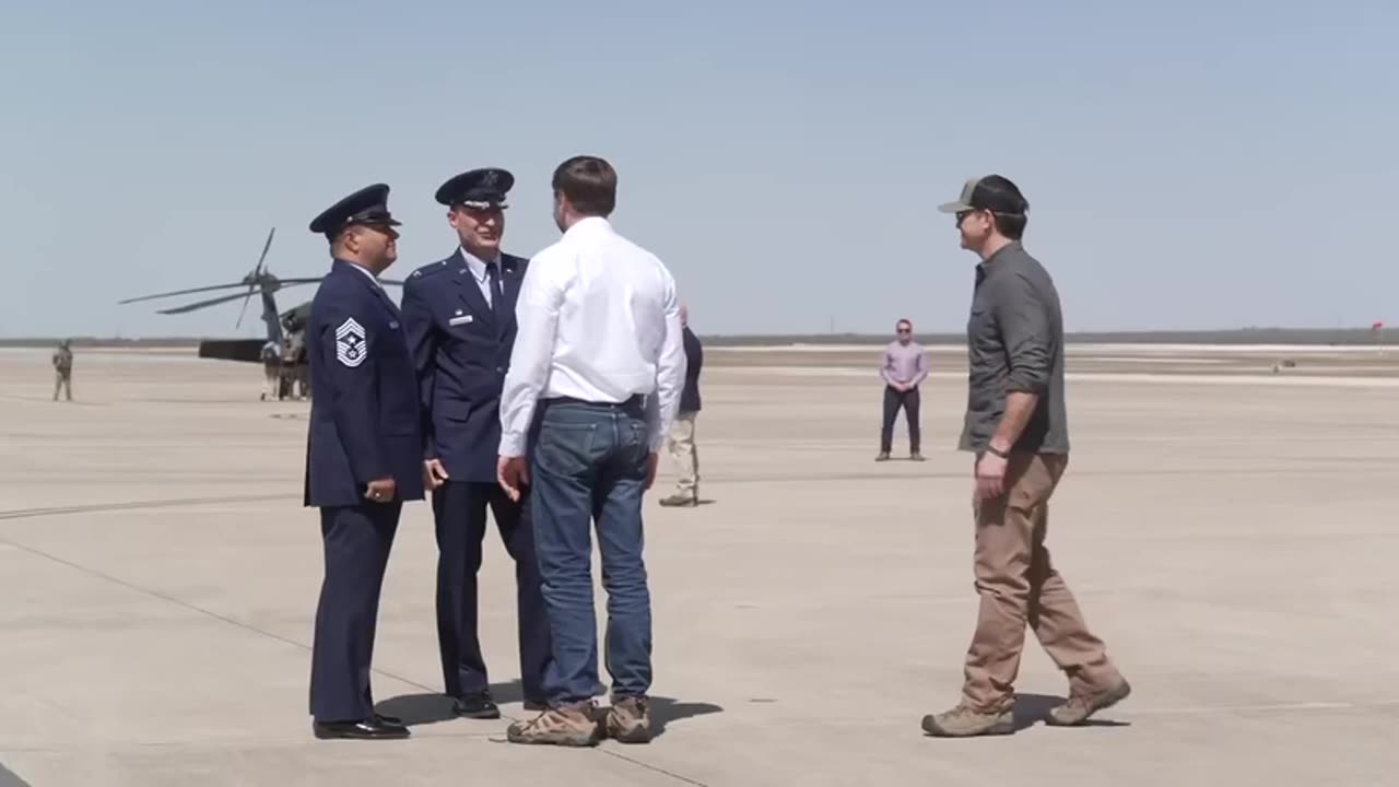 SecDef Hegseth- Wheels down Laughlin AFB w/Tulsi Gabbard | Check Description