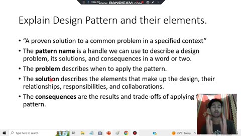 DESIGN PATTERN & 4 ELEMENTS EASY QN 👌 Best VideoSUPER TRICKS 2023 EXAM 7SEM CSE ISE #vtu #2023