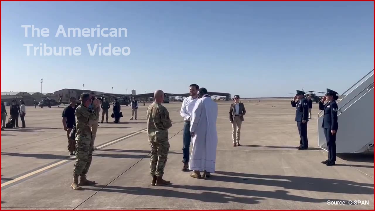 Watch: JD Vance Receives Sacramental Ashes On Texas Tarmac