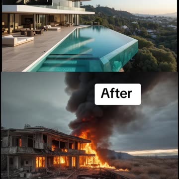 Famous Celebrities' Houses: Before and After the Wildfire🥲🥲🥲