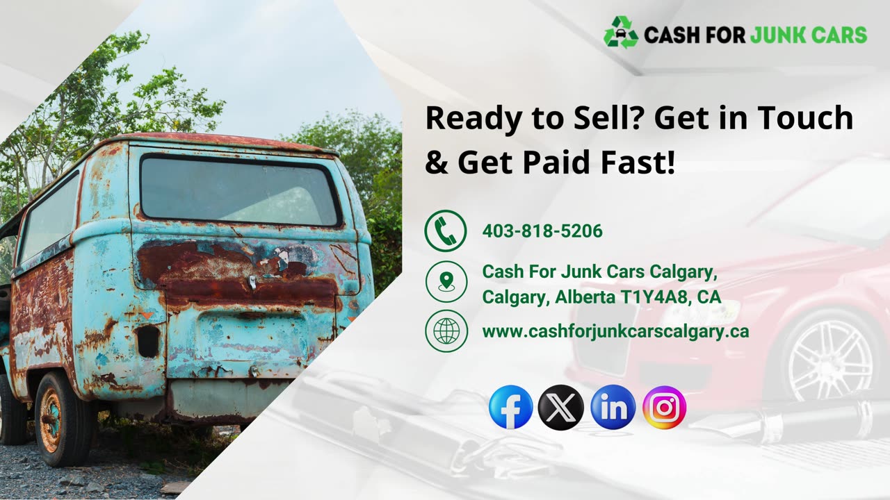 Calgary Scrap Yard | Cash For Junk Cars Calgary