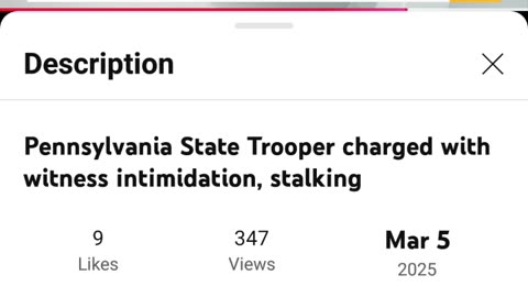 Pennsylvania State Trooper Charged With Witness Tampering, Stalking