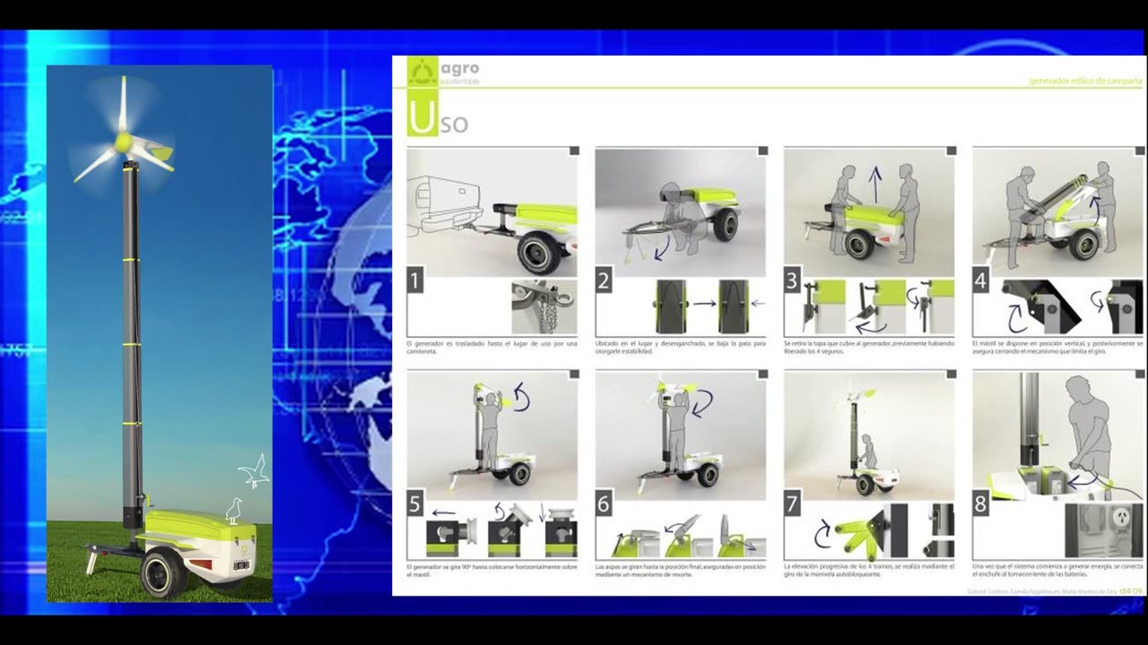 telescopic wind turbine - mobile