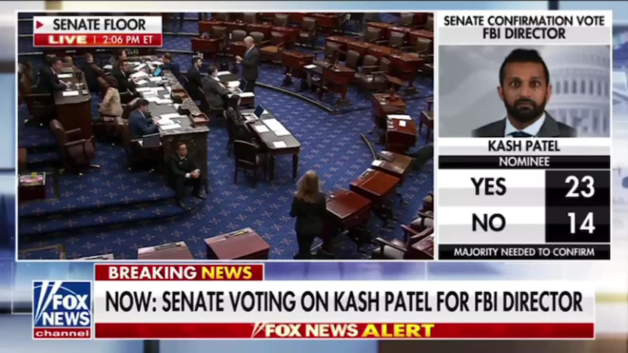 Final vote for Kash Patel