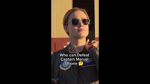 Who can Defeat Captain Marvel Alone 🤔 #avengers