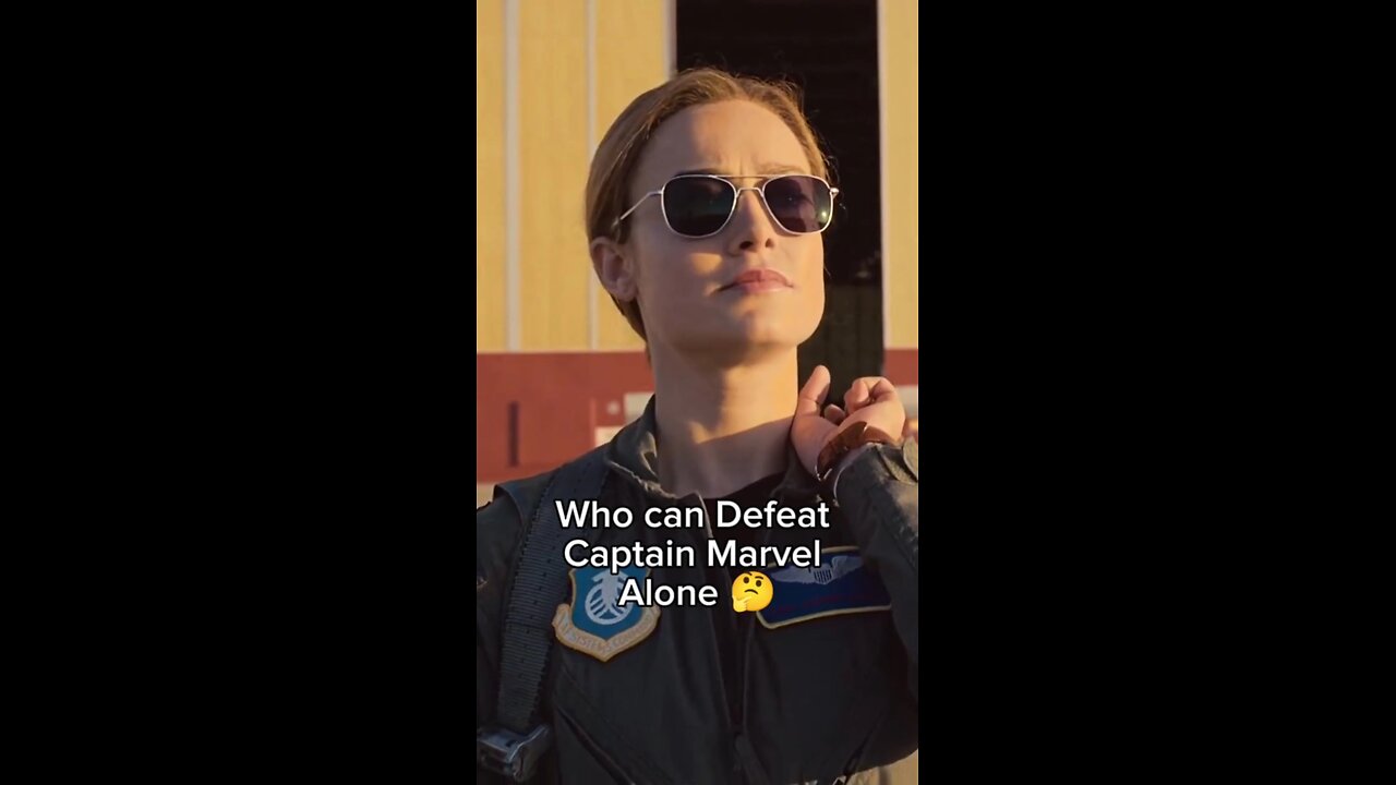 Who can Defeat Captain Marvel Alone 🤔 #avengers