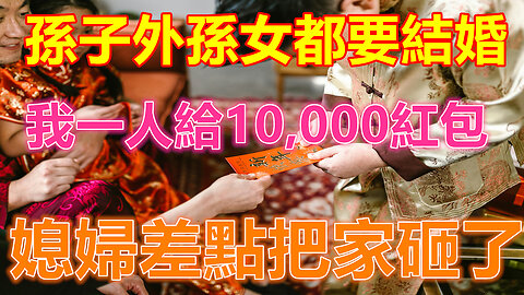 孫子外孫女都要結婚，我一人給10,000紅包，媳婦差點把家砸了❤️ 【 #美好人生智慧 】❤️ #為人處事 #生活經驗 #情感故事 #退休 #中年 #婚姻 #生活 #健康 #故事
