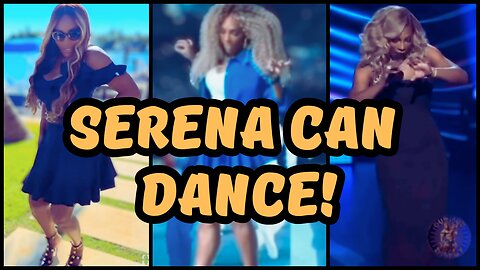 Serena Williams dancing at the Super bowl