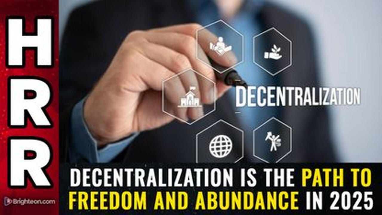 DECENTRALIZATION is the path to freedom and abundance in 2025