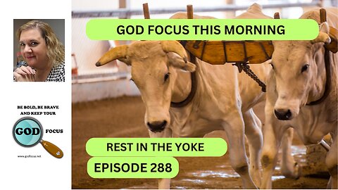 GOD FOCUS THIS MORNING EP288 REST IN THE YOKE