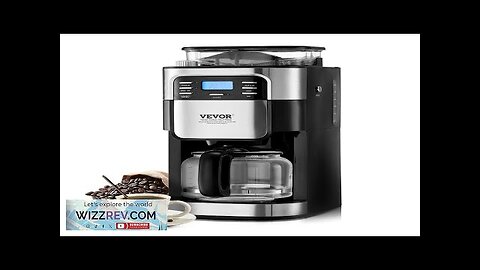 VEVOR 12-Cup Coffee Maker Drip Coffee Machine with 24-Hour Timer for Auto Review