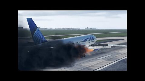 AIRPLANE GATE! ANOTHER PLANE CATCHES FIRE ON THE RUNWAY AS THE AIRLINE PSYOPS CONTINUE!