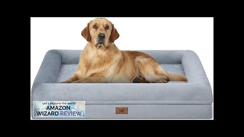 Orthopedic Washable Large Dog Bed: Large Dog Bed Bolster Waterproof Dog Review