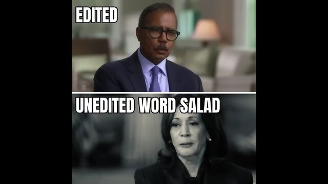 "60 Minutes" Cut Kamala's Ramble, Inserted Strong Statement on Putin "sitting in Kyiv right now."