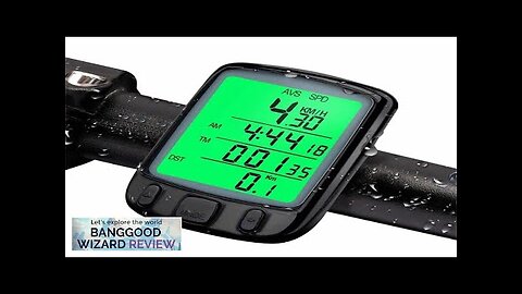 Wired Digital Bicycle Computer 1.6 inch LCD Screen Backlight Waterproof Odometer Stopwatch Review