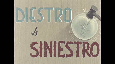 A Diestro Y Siniestro, Right & Left (Original Colored Mexican Cartoon)