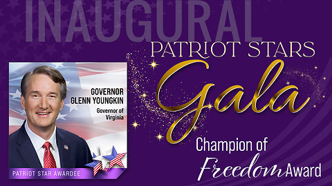 Virginia Governor, Glenn Youngkin - Moms for America Champion of Freedom Awardee