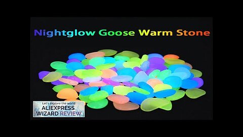 50/100Pcs Glow in the Dark Garden Pebbles For Sidewalk Garden Terrace Lawn Review