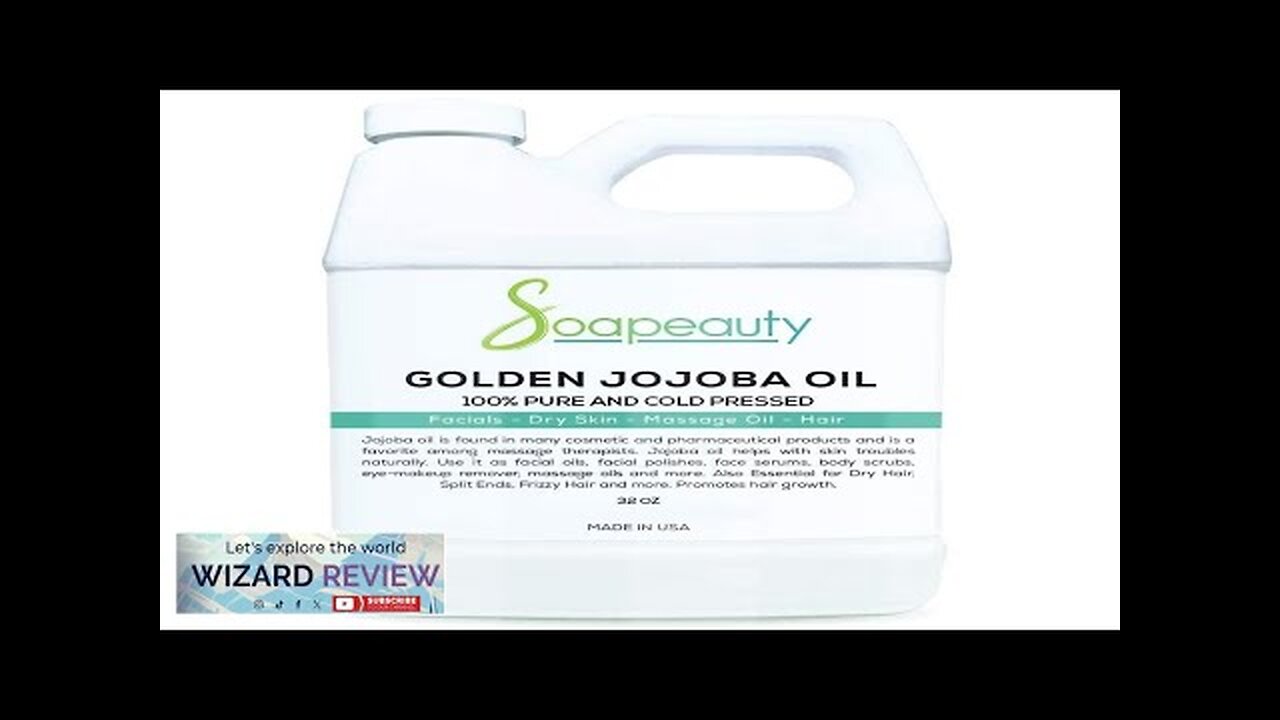 Soapeauty Golden Jojoba Oil 100% Pure & Natural Unrefined Cold Review