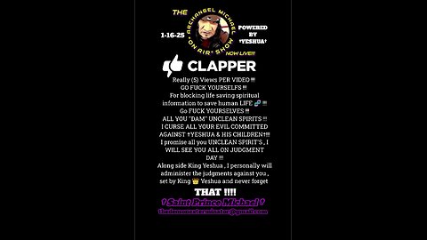 CLAPPER you've been put on notice !!!