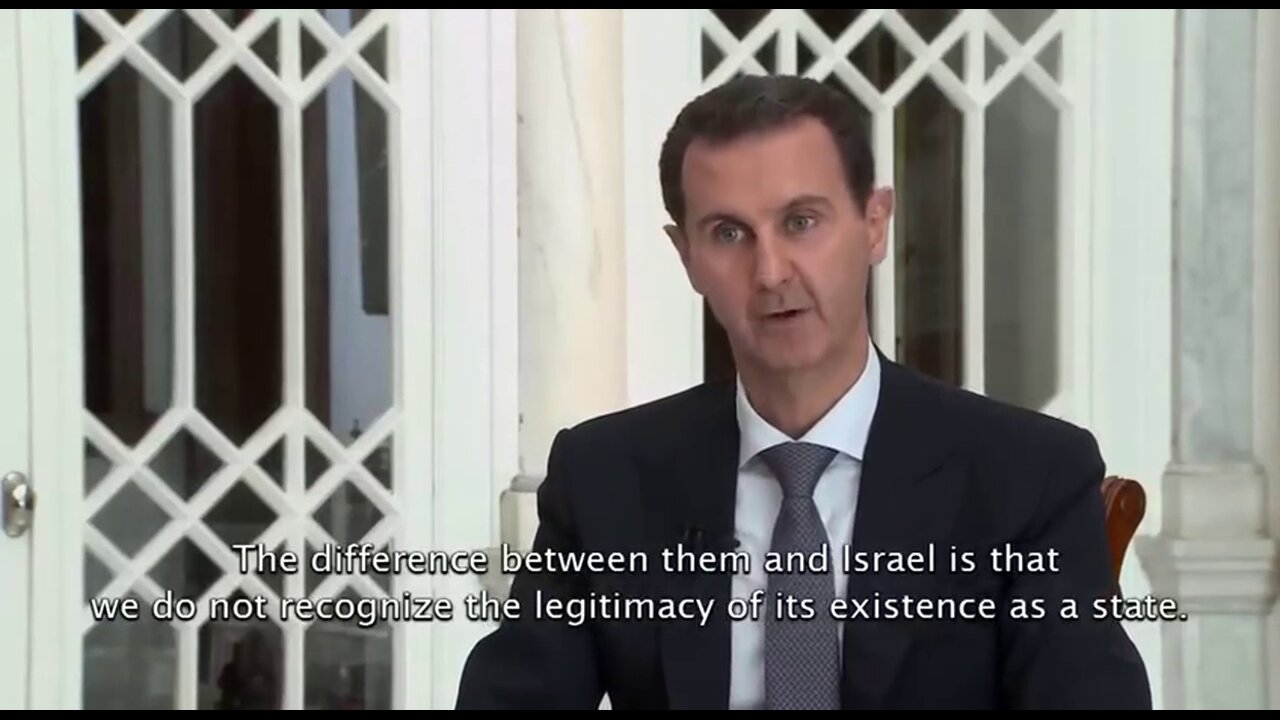 Syrian president Bashar Assad's statement about not recognizing the existence of an "Israeli people"