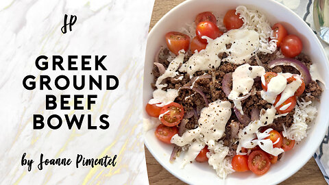 GREEK GROUND BEEF BOWLS