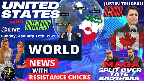 USA with Greenland? Justin Trudeau Resigns! MAGA Split Over Tate Brothers World News 1/12/25