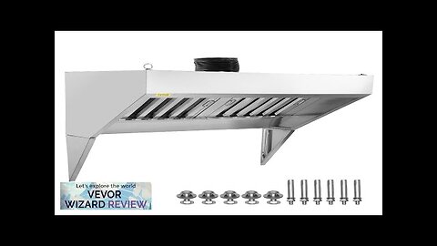 VEVOR Commercial Exhaust Hood 5FT Food Truck Hood Exhaust 201 Stainless Steel Review