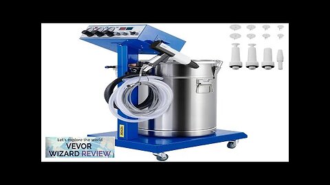 VEVOR 50W 45L Electrostatic Powder Coating Machine with Spraying Gun Paint 450g Review