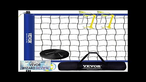 VEVOR Outdoor Portable Volleyball Net System Adjustable Height Steel Poles Professional Review