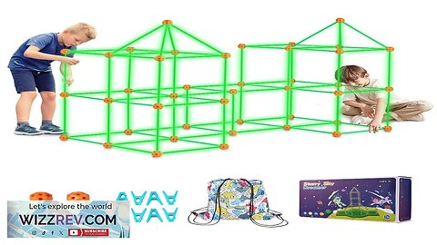 Glow In The Dark! Christmas Gift! VEVOR Tent Fort Building Kit Review