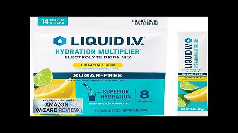 Liquid I.V.® Hydration Multiplier® Sugar-Free Lemon Lime Hydration Powder Packets Review