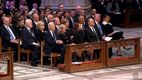 Biden, Trump and Obama attend Jimmy Carter's state funeral