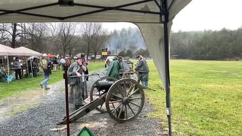 Pack Parrot in the rain at a Recruit Skirmish