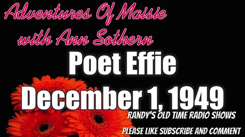 49-12-01 Adventures Of Maisie 02 Poet Effie