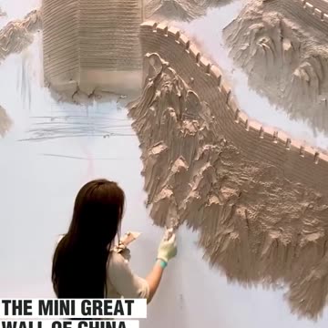 Building the Great Wall of China on a wall!.hd
