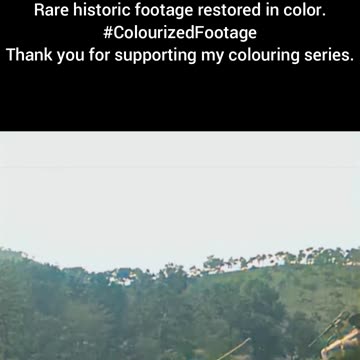 US Tank Crews Use Tanks as Artillery Korean War Colourized Footage