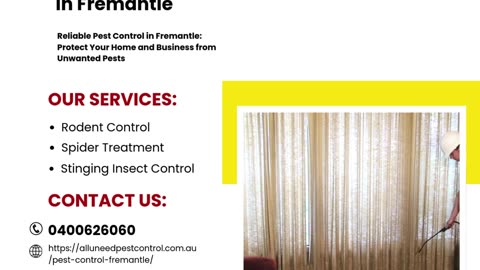 Reliable Pest Control in Fremantle: Protect Your Home and Business from Unwanted Pests