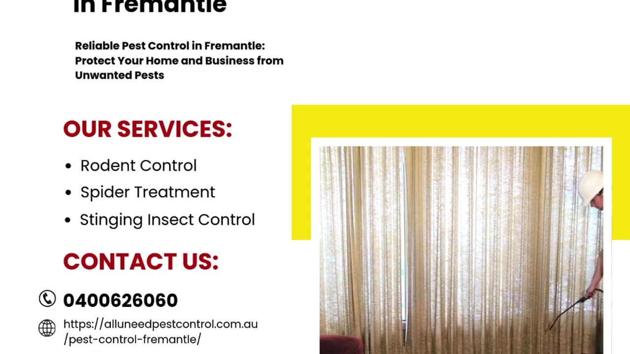 Reliable Pest Control in Fremantle: Protect Your Home and Business from Unwanted Pests