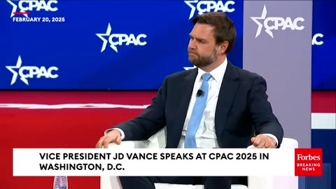 JD Vance Speaks At CPAC After First Full Month Of Trump-Vance Administration