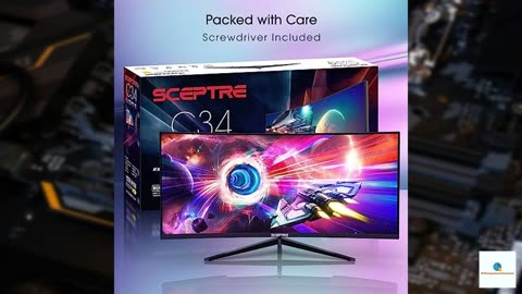Sceptre 34-Inch Curved Ultrawide WQHD Monitor