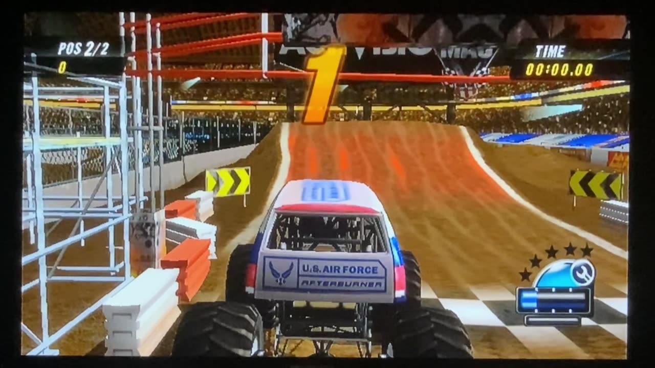 U.S Airforce Afterburner in Monster Jam Urban Assault