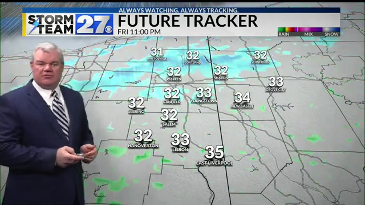 JANUARY 30 2025 WKBN 27 FIRST NEWS WEATHER FORECAST PART 1