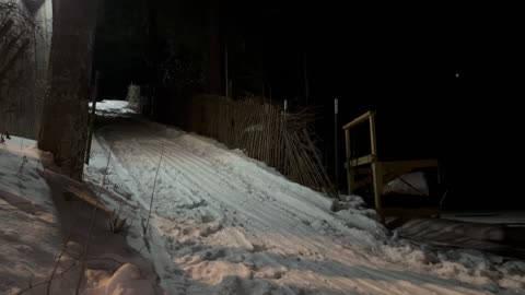 Sledding at the winter picnic in an OTTER sled?