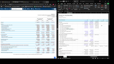 Excel Class - Creating an Income Statement