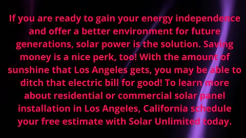 Solar Unlimited : Trusted Solar Panel Installation in Los Angeles, CA