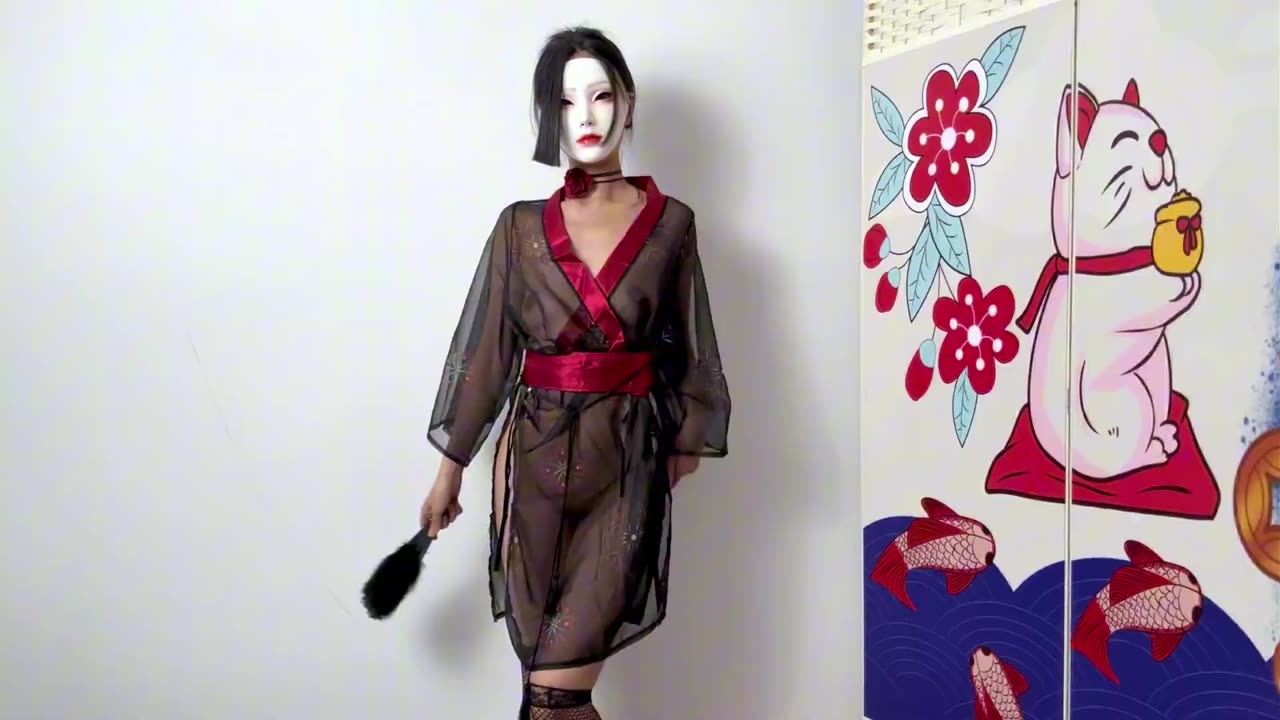 ransparent_Black_Kimono_Try_On_Haul