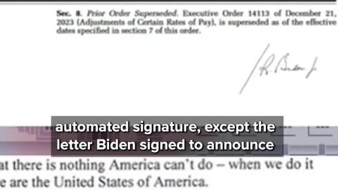 Biden Documents Used Automated Signature???